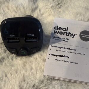 Deal Worthy Bluetooth FM Transmitter